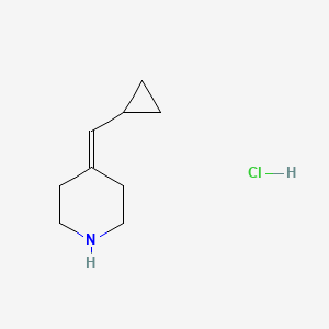 molecular formula C9H16ClN B1480717 4-(环丙基亚甲基)哌啶盐酸盐 CAS No. 2098071-30-6