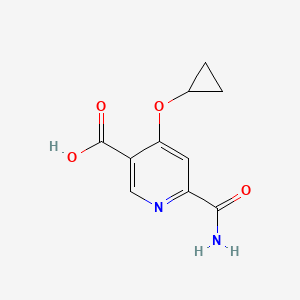 6-Carbamoyl-4-cyclopropoxynicotinic acid