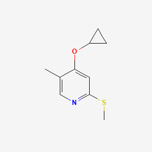 4-Cyclopropoxy-5-methyl-2-(methylthio)pyridine