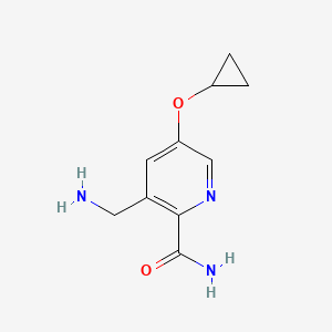 3-(Aminomethyl)-5-cyclopropoxypicolinamide