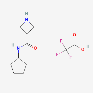 N-cyclopentylazetidine-3-carboxamide 2,2,2-trifluoroacetate