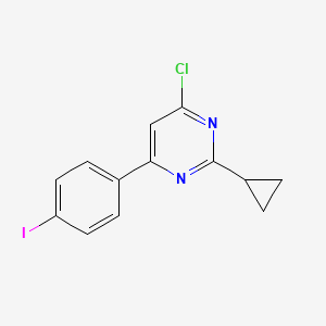 molecular formula C13H10ClIN2 B1480719 4-Chloro-2-cyclopropyl-6-(4-iodophenyl)pyrimidine CAS No. 2098026-23-2