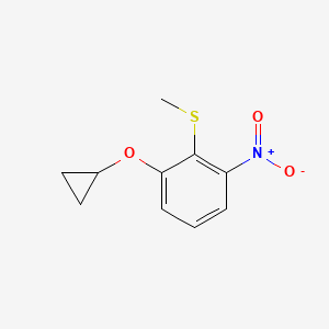 (2-Cyclopropoxy-6-nitrophenyl)(methyl)sulfane