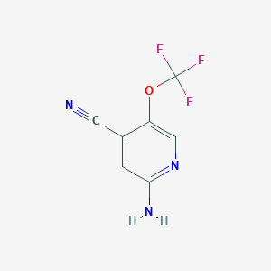 2-Amino-5-(trifluoromethoxy)isonicotinonitrile