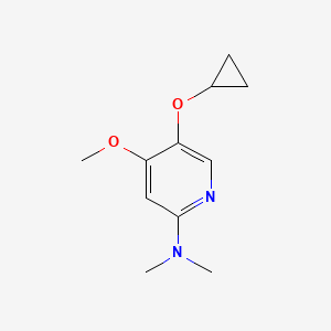 5-Cyclopropoxy-4-methoxy-N,N-dimethylpyridin-2-amine