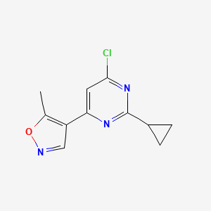 4-(6-Chloro-2-cyclopropylpyrimidin-4-yl)-5-methylisoxazole