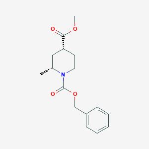 (2R,4R)-1-Benzyl 4-methyl 2-methylpiperidine-1,4-dicarboxylate