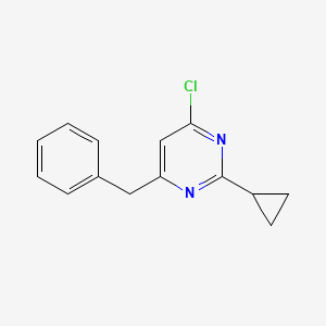 molecular formula C14H13ClN2 B1480723 4-Benzyl-6-chloro-2-cyclopropylpyrimidine CAS No. 2098049-52-4