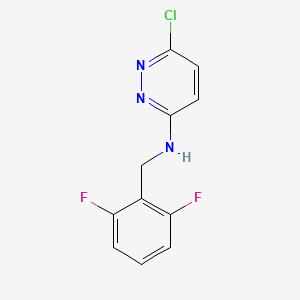 molecular formula C11H8ClF2N3 B1480724 6-氯-N-(2,6-二氟苄基)吡啶嗪-3-胺 CAS No. 2098049-65-9