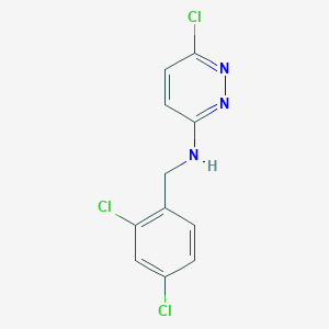 molecular formula C11H8Cl3N3 B1480726 6-氯-N-(2,4-二氯苄基)哒嗪-3-胺 CAS No. 2097969-46-3