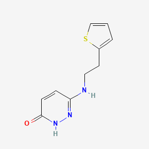 molecular formula C10H11N3OS B1480729 6-((2-(噻吩-2-基)乙基)氨基)吡啶-3-醇 CAS No. 1933660-96-8