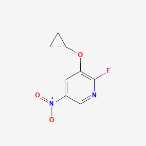 3-Cyclopropoxy-2-fluoro-5-nitropyridine