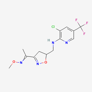 3-chloro-N-[[3-(N-methoxy-C-methylcarbonimidoyl)-4,5-dihydro-1,2-oxazol-5-yl]methyl]-5-(trifluoromethyl)pyridin-2-amine