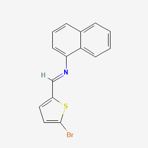 N-[(E)-(5-bromothiophen-2-yl)methylidene]naphthalen-1-amine