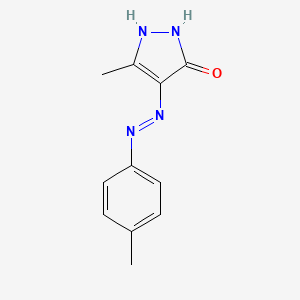 (4Z)-5-methyl-4-[2-(4-methylphenyl)hydrazinylidene]-2,4-dihydro-3H-pyrazol-3-one