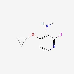 4-Cyclopropoxy-2-iodo-N-methylpyridin-3-amine