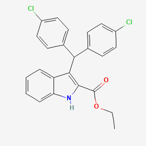 Ethyl 3-[bis(4-chlorophenyl)methyl]indole-2-carboxylate