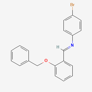 N-{(E)-[2-(benzyloxy)phenyl]methylidene}-4-bromoaniline