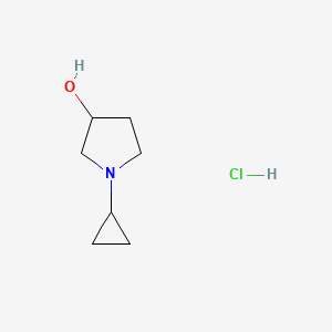 molecular formula C7H14ClNO B1480750 1-Cyclopropylpyrrolidin-3-ol hydrochloride CAS No. 2098129-80-5