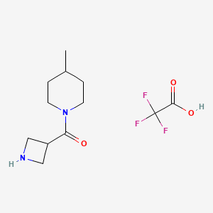 Azetidin-3-yl(4-methylpiperidin-1-yl)methanone 2,2,2-trifluoroacetate