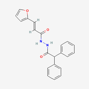 (2E)-N'-(diphenylacetyl)-3-(furan-2-yl)prop-2-enehydrazide