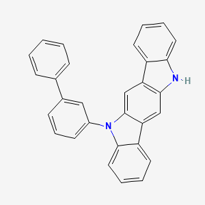 molecular formula C30H20N2 B14807534 5-([1,1'-Biphenyl]-3-yl)-5,11-dihydroindolo[3,2-b]carbazole 