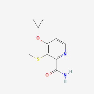 4-Cyclopropoxy-3-(methylthio)picolinamide