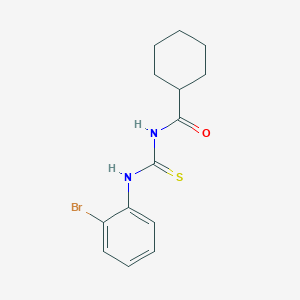 molecular formula C14H17BrN2OS B14807563 N-[(2-bromophenyl)carbamothioyl]cyclohexanecarboxamide 