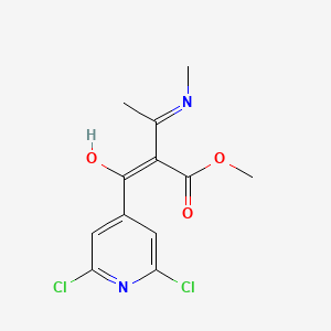 Methyl 2-[(2,6-dichloro-4-pyridyl)carbonyl]-3-(methylamino)but-2-enoate