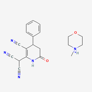 2-(3-Cyano-4-phenyl-6-oxo-1,4,5,6-tetrahydro-pyridin-2-yl)-malononitrile 4-methylmorpholinium salt