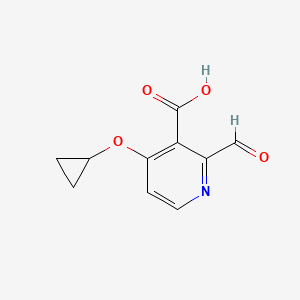 4-Cyclopropoxy-2-formylnicotinic acid