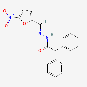 N-[(E)-(5-nitrofuran-2-yl)methylideneamino]-2,2-diphenylacetamide