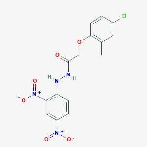 2-(4-chloro-2-methylphenoxy)-N'-(2,4-dinitrophenyl)acetohydrazide