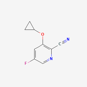 3-Cyclopropoxy-5-fluoropicolinonitrile