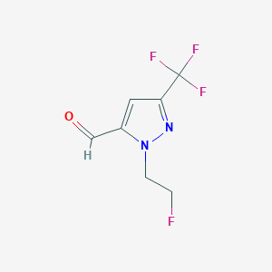 1-(2-fluoroethyl)-3-(trifluoromethyl)-1H-pyrazole-5-carbaldehyde