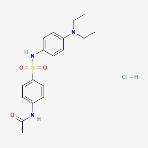 N-(4-{[4-(diethylamino)phenyl]sulfamoyl}phenyl)acetamide hydrochloride