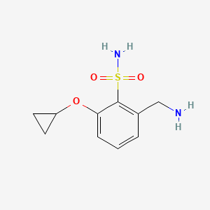 2-(Aminomethyl)-6-cyclopropoxybenzenesulfonamide