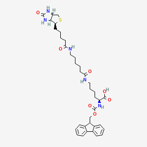 Fmoc-Lys(biotinyl-epsilon-aminocaproyl)-OH