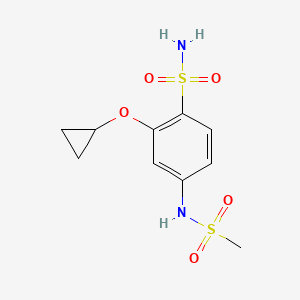 2-Cyclopropoxy-4-(methylsulfonamido)benzenesulfonamide