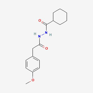 N'-[2-(4-methoxyphenyl)acetyl]cyclohexanecarbohydrazide