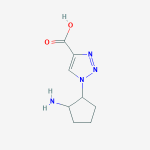 1-(2-aminocyclopentyl)-1H-1,2,3-triazole-4-carboxylic acid