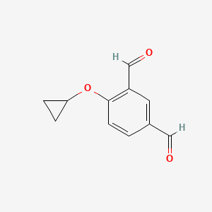 4-Cyclopropoxyisophthalaldehyde