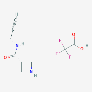 N-prop-2-ynylazetidine-3-carboxamide;2,2,2-trifluoroacetic acid