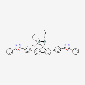 2-[4-[9,9-Bis(2-ethylhexyl)-7-[4-(5-phenyl-1,3,4-oxadiazol-2-yl)phenyl]fluoren-2-yl]phenyl]-5-phenyl-1,3,4-oxadiazole