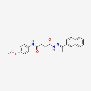 N-(4-ethoxyphenyl)-4-{(2E)-2-[1-(naphthalen-2-yl)ethylidene]hydrazinyl}-4-oxobutanamide