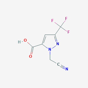 1-(cyanomethyl)-3-(trifluoromethyl)-1H-pyrazole-5-carboxylic acid