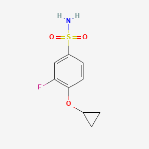 4-Cyclopropoxy-3-fluorobenzenesulfonamide