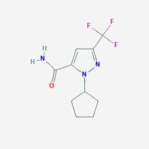 1-cyclopentyl-3-(trifluoromethyl)-1H-pyrazole-5-carboxamide