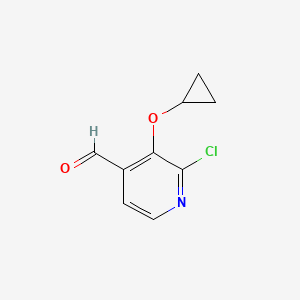 2-Chloro-3-cyclopropoxyisonicotinaldehyde