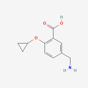 5-(Aminomethyl)-2-cyclopropoxybenzoic acid